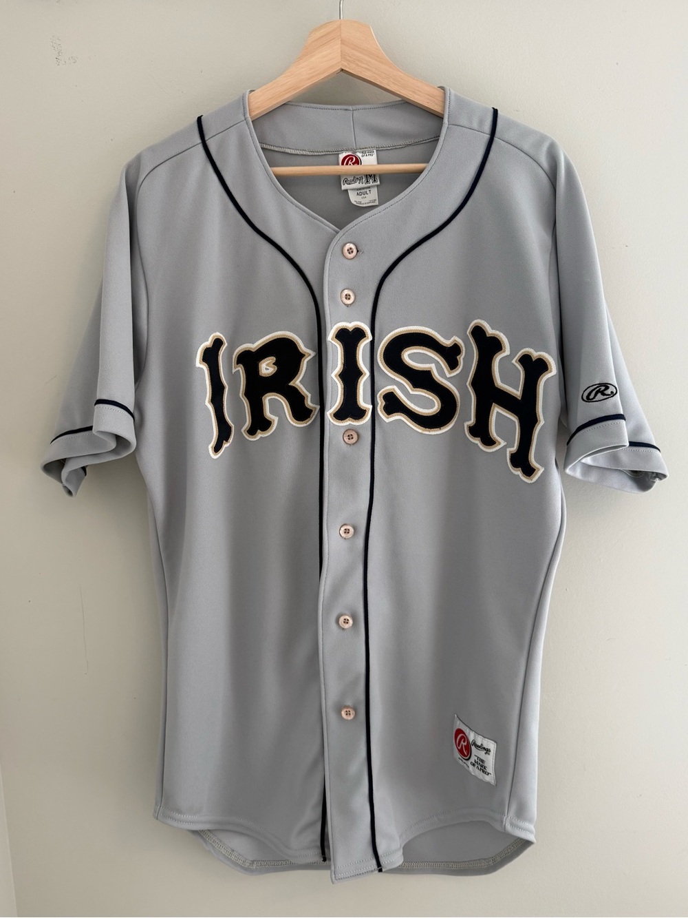 Vintage 90’s Rawlings Notre Dame Fighting Irish Baseball Jersey
